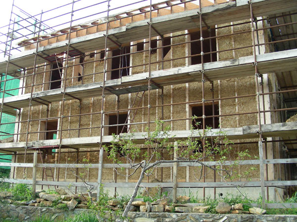 Sdfassade Strohballenhaus