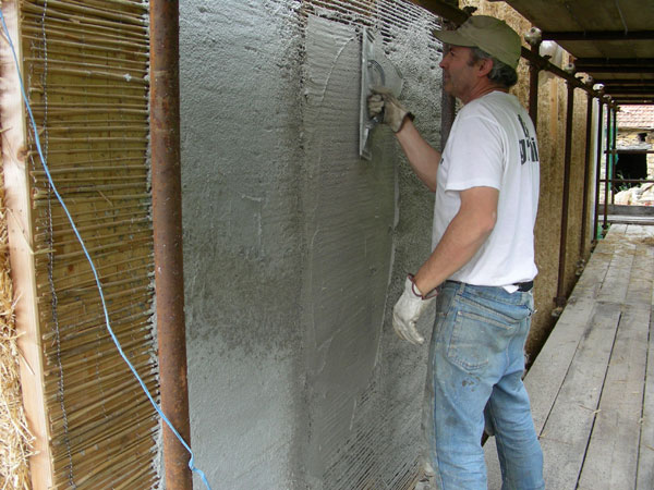 Sumpfkalkputz fr Aussenfassade