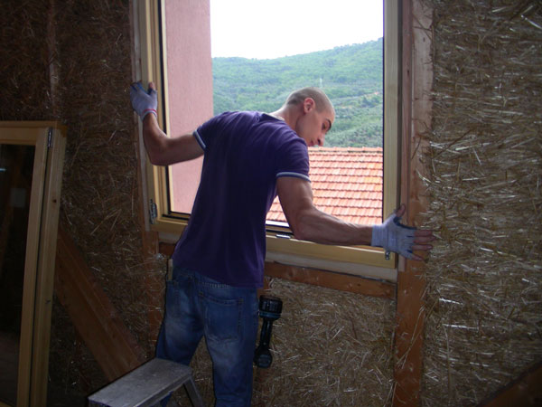 Holzfenster und Tren