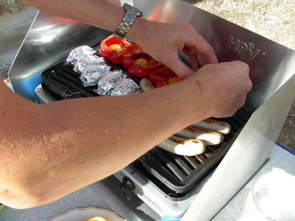 Halbe Peperoni mit Spiegelei