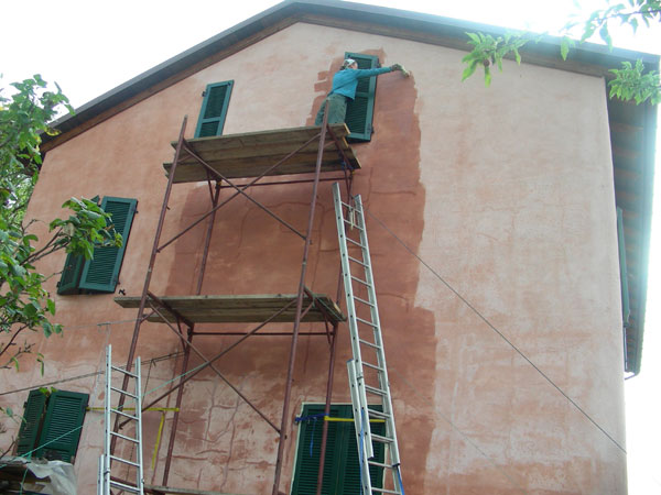 silicato di potassio sulla facciata