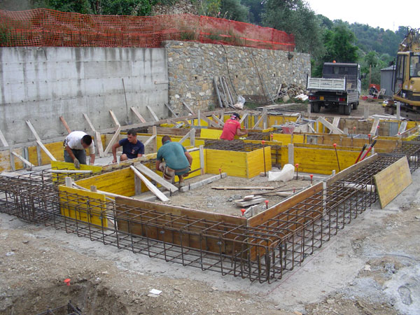 Armierungseisen fr das Fundament