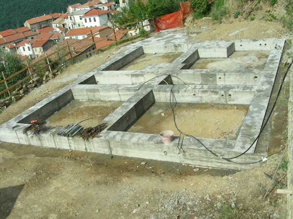 Das fertige Streifenfundament
